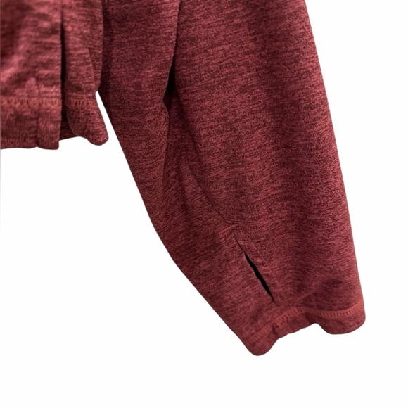ATHLETA Uptempo Short Hoodie Maroon Heather Size XL - Picture 5 of 8